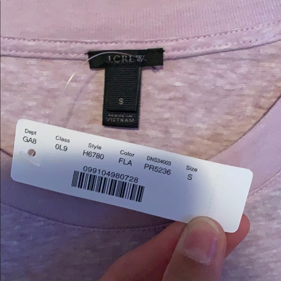 NWT J.Crew Body Suit heathered purple size small - Picture 3 of 8